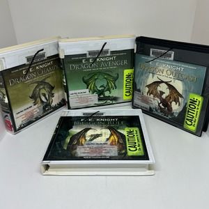 The Age of Fire audiobooks on CD book 1,2,3,5 by E.E.Knight Dragon adventures